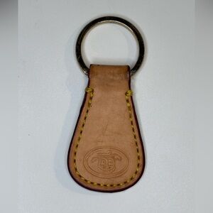 Dooney & Bourke Light Brown Leather Keychain